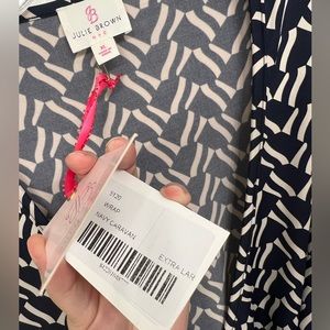 NWT Julie Brown Blue Caravan Wrap Dress